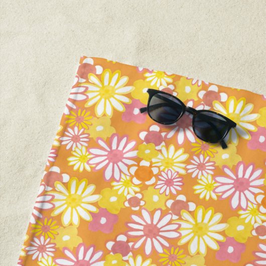 Summer Daisies Beach Towel Strandlaken (In situ)