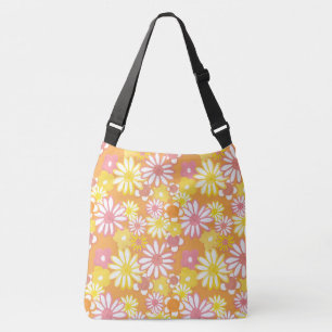 Summer Daisies Cross-Body Canvas tas