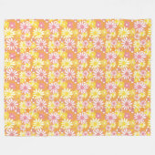 Summer Daisies Fleece Blanket (Voorkant (Horizontaal))