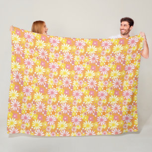 Summer Daisies Fleece Blanket Deken