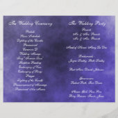 Summer Daisies Folded Wedding Programme (Achterkant)