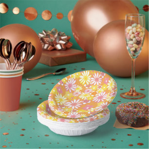 Summer Daisies Paper Bowls Papieren Kommen