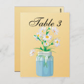 Summer Daisies Table Card Briefkaart (Voorkant / Achterkant)