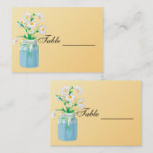Summer Daisies Table Card Plaatskaartje (Voorkant / Achterkant)