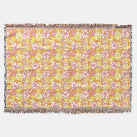 Summer Daisies Throw Deken (Voorkant)