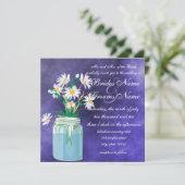 Summer Daisies Wedding Invitations Kaart (Staand voorkant)