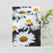 Summer Daisy Flat - Hartelijk dank Bedankkaart (Staand voorkant)