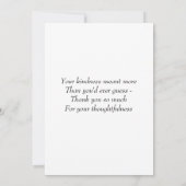 Summer Daisy Flat - Hartelijk dank Bedankkaart (Achterkant)