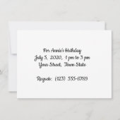 Summer Daylily Flat Save the Date Card (Achterkant)