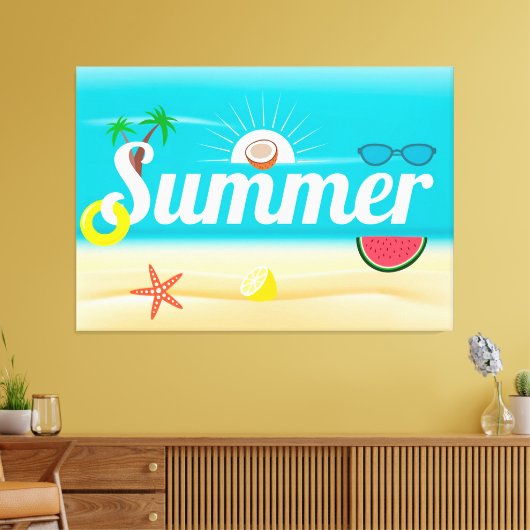 Summer Delights Canvas Afdruk (Insitu (Woonkamer))