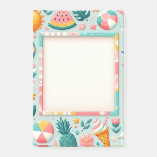 Summer Design Post-it® notes, 4" x 6" Notes (Voorkant)
