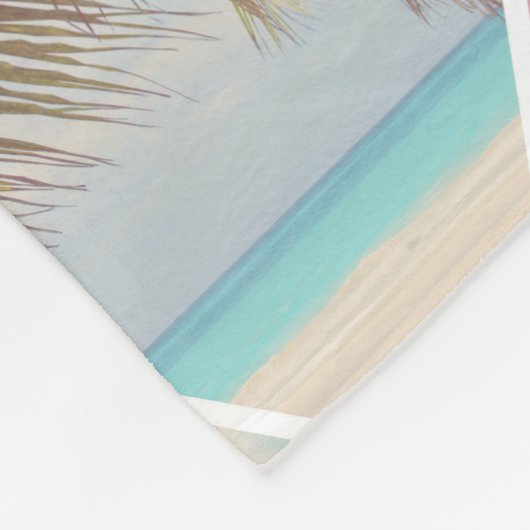 Summer Diamond Pattern Monogram Fleece Deken (Hoek)