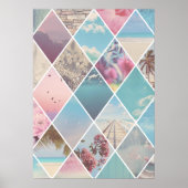 Summer Diamond Pattern Poster (Voorkant)