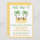 Summer Dogs Swimming pool Kaart (Voorkant / Achterkant)