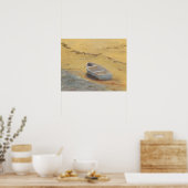 Summer Dory - Boat op de kust Poster (Keuken)
