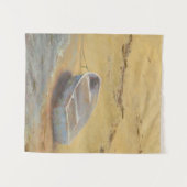 Summer Dory - Boat op de kust Wandkleed (Voorkant (horizontaal))