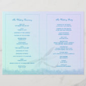 Summer Dragonfly Wedding Ceremony Bi Fold Programm (Achterkant)