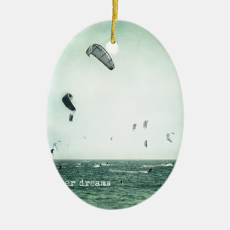 Summer dreams. Kite surf Keramisch Ornament
