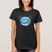 Summer Dreams Napping Snowman in Hammock Anti Win T-shirt (Voorkant)