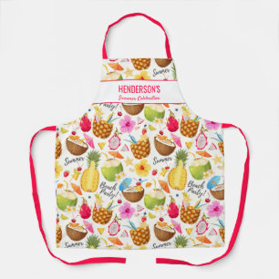 Summer Drink Luau Beach Party - aangepaste naam te Schort