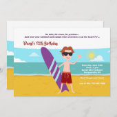 Summer Dude uitnodiging (Voorkant / Achterkant)