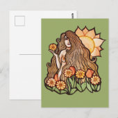 Summer Earth Goddess Briefkaart (Voorkant / Achterkant)