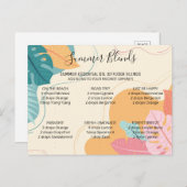 Summer Essential Oils Blends Post Kaart (Voorkant / Achterkant)