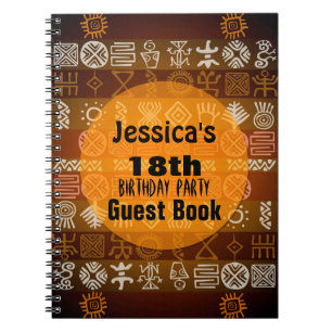 Summer Ethnic 18th Birthday Party Livre d'invité