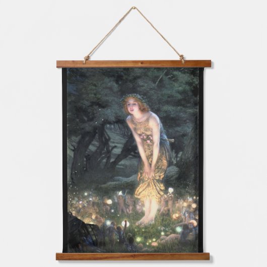 Summer Eve van Pre-Raphaelite Edward Robert Hughes Hangend Wandkleed (Voorkant)