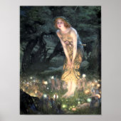 Summer Eve van Pre-Raphaelite Edward Robert Hughes Poster (Voorkant)