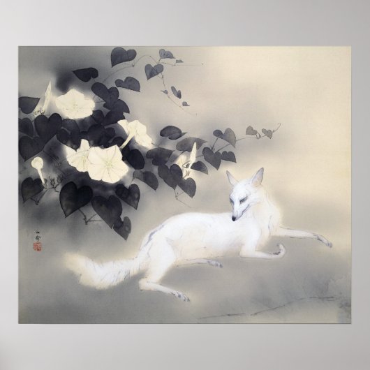 Summer Evening Kansetsu Fox Poster (Voorkant)