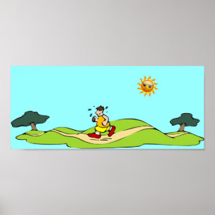 Summer Exercise Funny Poster