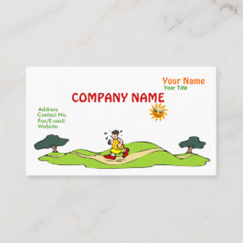 Summer Exercise Funny Visitekaartje