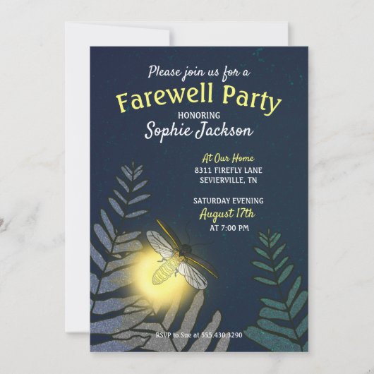 Summer Farewell Party Invitation Kaart (Voorkant)