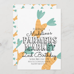 Summer Farmers Market Carrots Vegetables Kaart