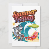 "Summer Feeling"  Einladung Kaart (Achterkant)