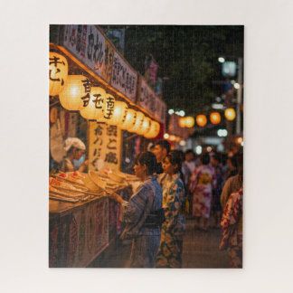 Summer Festival Glow – Japanese Night Market Puzzl Legpuzzel