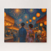 Summer Festival Night with Fireworks Legpuzzel (Horizontaal)