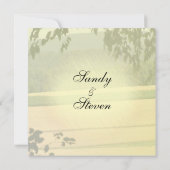 Summer Fields Wedding Invitations Kaart (Achterkant)