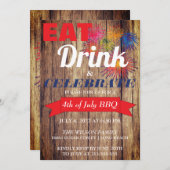 Summer Fireworks BBQ Kaart (Voorkant / Achterkant)