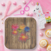 Summer Fireworks BBQ Papieren Bordje (Feest)