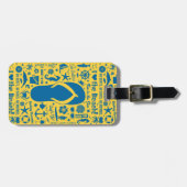 Summer Flip Flop Pattern Bagagelabel (Voorkant horizontaal)
