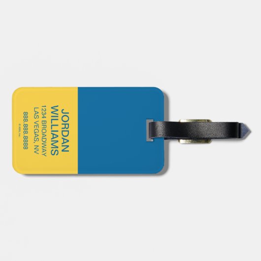 Summer Flip Flop Pattern Bagagelabel (Achterkant horizontaal)