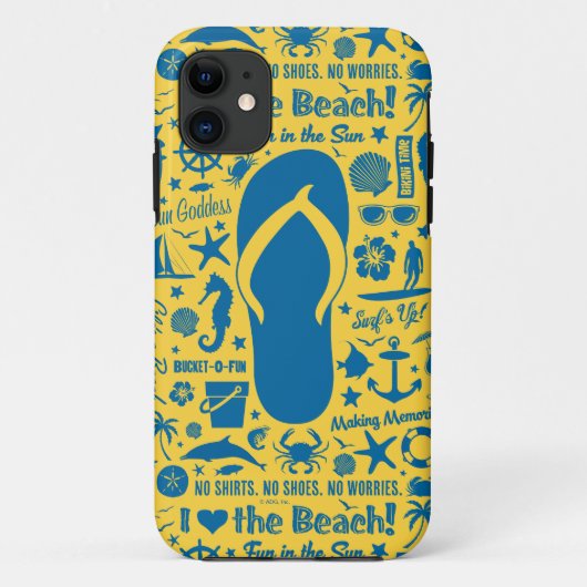Summer Flip Flop Pattern Case-Mate iPhone Case (Achterkant)