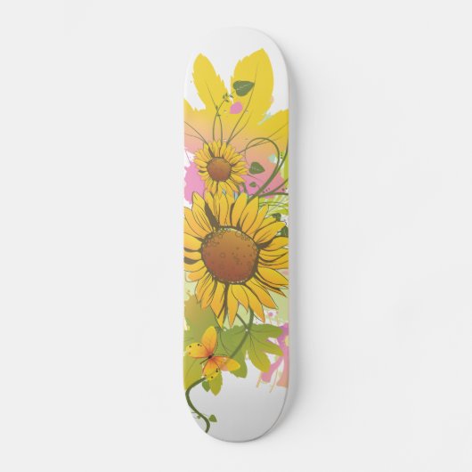 Summer Floral 1A Skateboard (Recto)