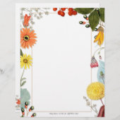 Summer Floral - Aangepast Briefhoofd (Voorkant / Achterkant)