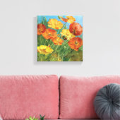 Summer Floral Field Canvas Afdruk (Insitu (Woonkamer))