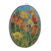 Summer Floral Field Dartbord (Voorkant Links)