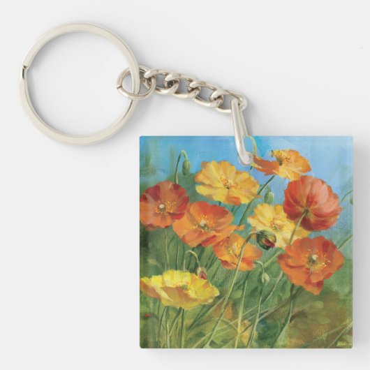 Summer Floral Field Sleutelhanger (Voorkant)