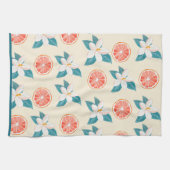 Summer Floral Grapefruit – Coastal Citrus Design Theedoek (Horizontaal)
